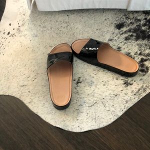 Ugg patent black sandals